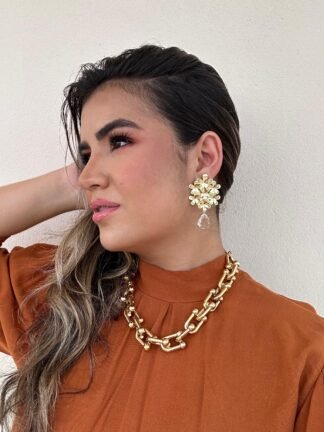 Brinco Cecília - Folheado a ouro 18k