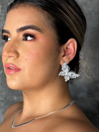 Brinco Maya - Folheado a prata