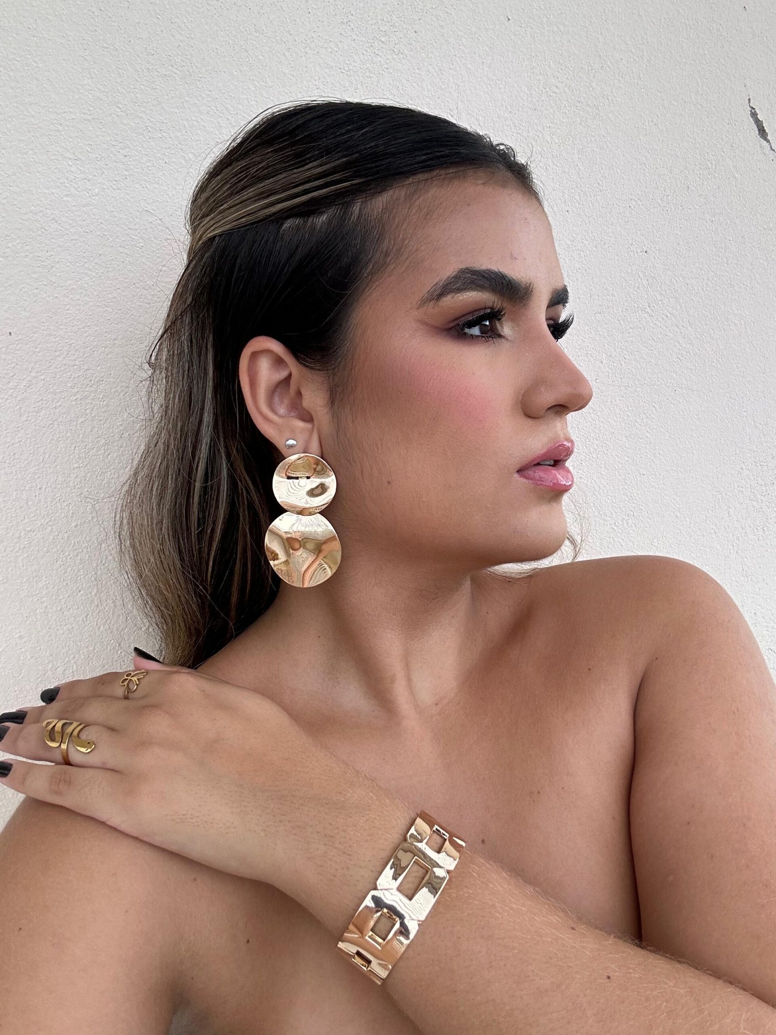 Brinco Emma - Folheado a ouro 18k