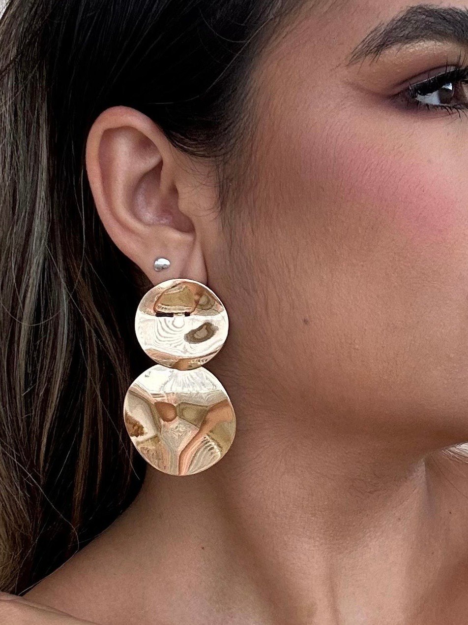 Brinco Emma - Folheado a ouro 18k - Imagem 2