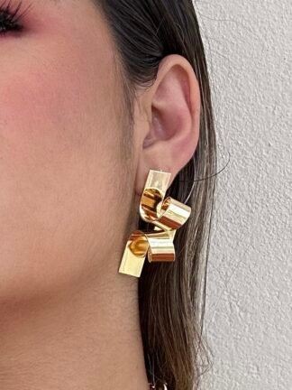 Brinco Yza - Folheado a ouro 18k