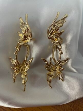 Brinco earcuff Giovanna - Folheado a ouro 18k