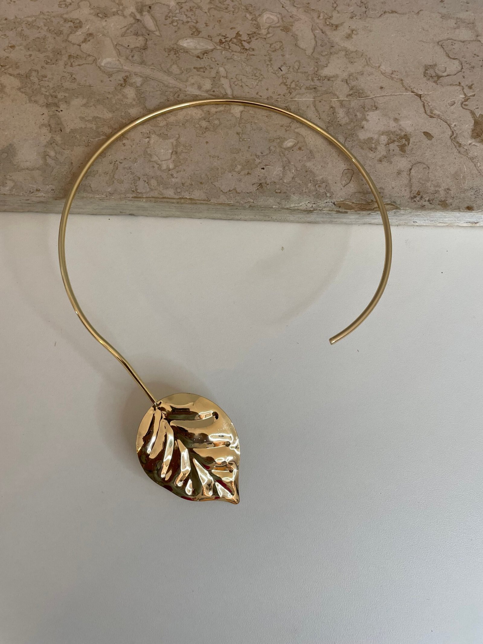 Conjunto Folhas dourado - Banho de verniz - Imagem 3