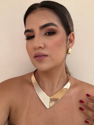 Colar Laura - Folheado a ouro 18K