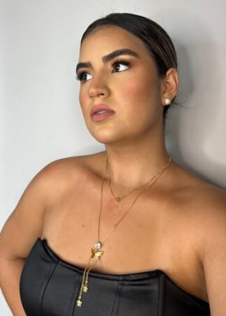 Colar Gravatinha Melissa - Folheado a 18k