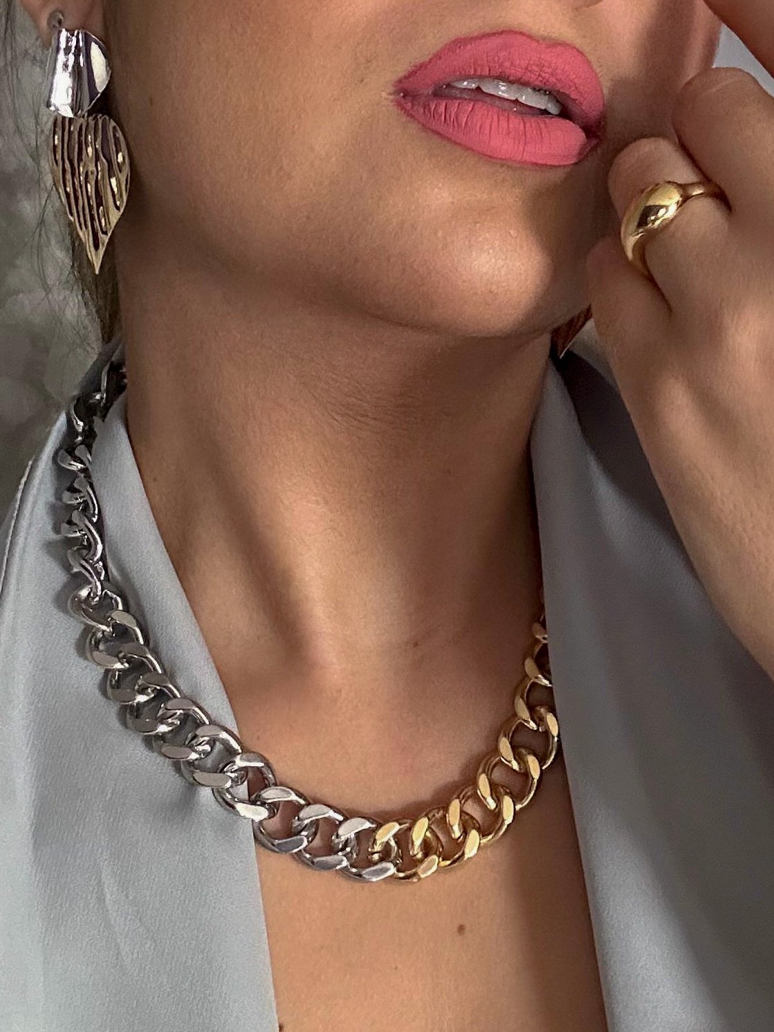 Colar Renata - silver gold