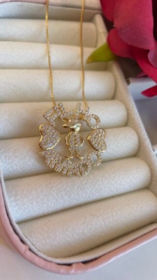 Colar mandala filho - Banhado a ouro 18k