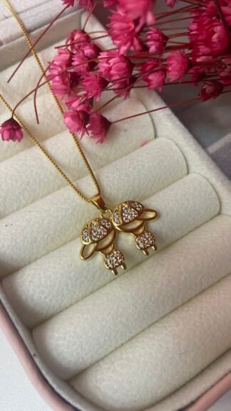 Colar filhos meninos - Banhado a ouro 18k (cópia) (cópia)