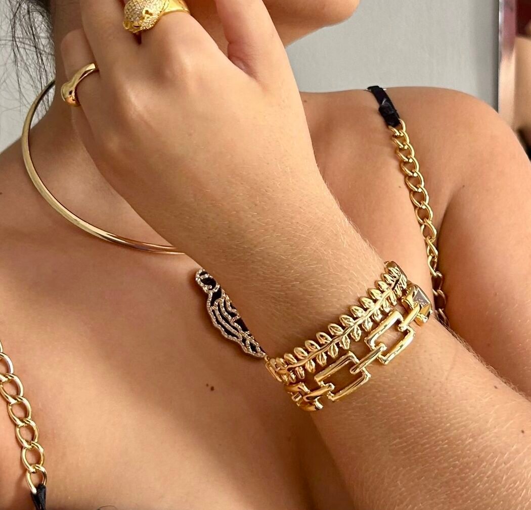 Bracelete Valentina - Banhado a ouro 18k - Imagem 2