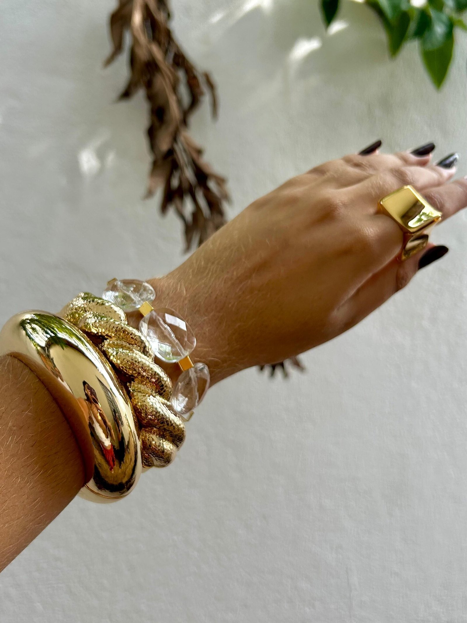 Bracelete efeito corda